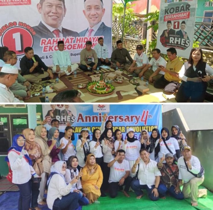 " KHITAN MASSAL DAN SOSIALISASI KAMPANYE RAHMAT HIDAYAT-EKO SOEMARNO DISAMBUT MERIAH : RELAWAN RCKR DAN GRHES SEHATI GELAR ANNIVERSARY KE -4 DI DESA PASIR PANJANG "