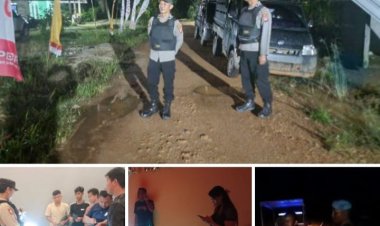 " PATROLI RUTIN DAN KRYD POLSEK PANGKALAN BANTENG : LANGKAH TEGAS BERSIHKAN WILAYAH DARI KRIMINALITAS DAN ANCAMAN KAMTIBMAS "
