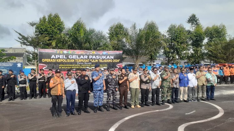 " APEL SIAGA OPERASI LILIN TELABANG 2024 : POLRES KOBAR PIMPIN SINERGITAS LINTAS SEKTORAL SIAP AMANKAN PERAYAAN NATAL DAN TAHUN BARU " 