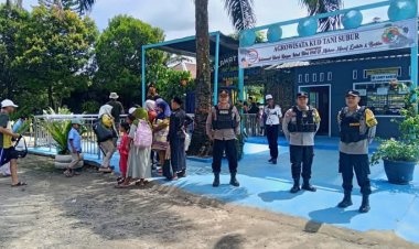 " JAGA LIBURAN TETAP AMAN DAN NYAMAN, POLSEK PANGKALAN LADA INTENSIFKAN PATROLI DI DESTINASI WISATA EDUKATIF AGROWISATA KUD TANI SUBUR " 