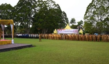 " SINERGI TANGGUH TIGA PILAR BANGSA DIKOBAR: APEL GABUNGAN PANCARKAN SEMANGAT BARU PASCA LEBARAN " 