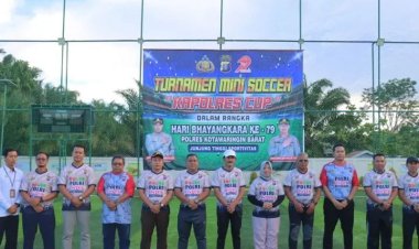 " SPORTIVITAS TANPA BATAS : TURNAMEN MINI SOCCER KAPOLRES CUP SEMARAKKAN HARI BHAYANGKARA KE-79 DI KOBAR "