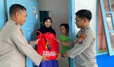“ POLRES KOBAR TEBAR KEPEDULIAN : BANSOS JADI JEMBATAN KASIH, WARGA DUKUNG SINERGI DEMI DAERAH AMAN DAN KONDUSIF ”