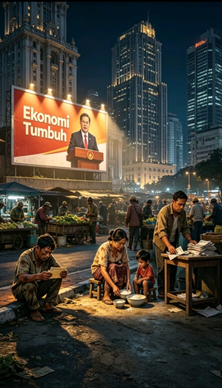 “ JERITAN PERUT RAKYAT KECIL MENANGGUNG BEBAN BESAR EKONOMI DAN MASA DEPAN YANG KIAN SAMAR DI BALIK GEMERLAP PIDATO KEMAJUAN BANGSA ”